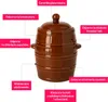SuperButelki.pl – Steingutfass mit Deckel 3,2 l, Behälter, Produktbild-Vorschau 4