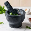 Montessa Mörser mit Stößel aus massivem Granit, ideal zum Produktbild-Vorschau 6