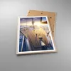 Gerahmtes Poster - Rahmen in heller Eiche - Segelboot Meer Produktbild-Vorschau 3