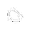 Goulotte blanche 1,5 m 43 x 23 mm en plastique pour Voir les images du produit 4