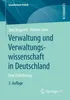 Verwaltung und Verwaltungswissenschaft in Deutschland Produktbild-Vorschau 1