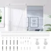 vidaXL Schiebetürbeschlag 200 cm Stahl Weiß Produktbild-Vorschau 6