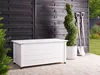 BELIANI Gartentruhe 190L Weiß Aluminium Wasserfest mit Produktbild-Vorschau 4