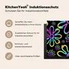 KitchenYeah© Herdabdeckplatte Blumen - Neon - Muster - Produktbild-Vorschau 6