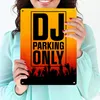 DJ parking only Metallschild XL in 21x28 cm für den Produktbild-Vorschau 3