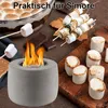 Bioethanol Tischkamin Hellgrau,Indoor und Outdoor, Produktbild-Vorschau 5