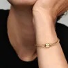 Bransoletka Pandora Uni  Moments, łańcuch wężykowy, złoto, Podgląd zdjęcia produktu 5
