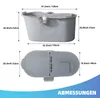 Mobile Badewanne für Erwachsene XL Ideal für das kleines Produktbild-Vorschau 7