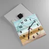 Wanduhr - Quadrat - Glasuhr - Abstraktion Gürtel Gold - Produktbild-Vorschau 2