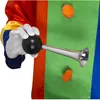 Tröte Hupe Clown silber-schwarz - Einheitsgröße Produktbild-Vorschau 2