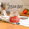 25 Marmeladengläser Klein 125ml - Mit Etiketten & Stift - Produktbild-Vorschau 3