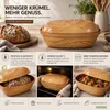 KERAZO 4,5 Liter Brotbackform mit Deckel und Getreidemuster Produktbild-Vorschau 8