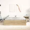 Estructura de cama vidaXL, color Sonoma roble, 140x190 cm Vista previa de la imagen del producto 3