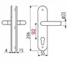 Edelstahl Haustür Schutzbeschlag 1587 L-Form HS-92 mm ES1 Produktbild-Vorschau 4