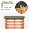 Gartenholzlegekamin Holztragenhaus im Freien 116x65x123cm Produktbild-Vorschau 3