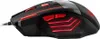 A black and red gaming mouse with LED lighting, shown from a side angle against a white background. Náhled obrázku produktu