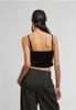 Urban Classics Top Damen Ladies Short Velvet Top schwarz XS Produktbild-Vorschau 7