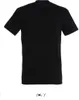 A plain black t-shirt shown from the back. Produktbild-Vorschau
