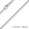 1,9mm Rund-Ankerkette 750 Gold Weißgold Kette Collier Produktbild-Vorschau 1