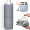 600 ml skladacia fľaša na pitie zo silikónu, šedá, Náhľad obrázku produktu 6