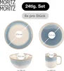 Moritz & Moritz TARENTO blau Geschirrset 24 tlg. Produktbild-Vorschau 2