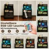 Nočný stolík COSTWAY Nočný stolík s LED diódami, nabíjacou Náhľad obrázku produktu 6