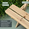 holz4home® Outdoor Picknickbank 140 cm I Sitzgruppe Aussen Produktbild-Vorschau 3