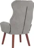 vidaXL Sessel Hellgrau 69 x 74 x 93 cm Samt Produktbild-Vorschau 6
