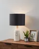 Eglo 43824 VINOZA E27 Stolní lampa Ø300mm Bílá Černá Náhled obrázku produktu 2