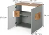 Mobile sottolavabo per bagno Vicco Eden Grigio 73.1 x 64 Anteprima dell’immagine prodotto 2
