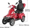 Hulajnoga elektryczna SucceBuy z 4 kołami dla seniorów, Podgląd zdjęcia produktu 8