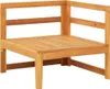 Divano ad angolo vidaXL con cuscini bianco crema, in legno Anteprima dell’immagine prodotto 14