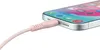 QUALO Nylon USB-C auf Lightning Kabel – 1,5 m, 2,4 A, Rosa Produktbild-Vorschau 11