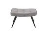A gray upholstered ottoman with black legs is shown against a white background. Náhled obrázku produktu