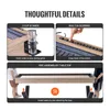 Collage of images showcasing features of a shuffleboard table. Náhľad obrázku produktu