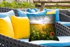 MuchoWow® Outdoor Kissen - Sonnenuntergang - Blumen - Produktbild-Vorschau 4