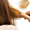 com-four® 2er Set Natur-Haarbürste aus Bambus - Produktbild-Vorschau 2