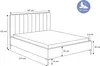 DomoHome Polsterbett Mona SLIM III in VELUTTO Stoff – Produktbild-Vorschau 6