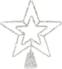 LED Christbaumspitze Stern mit Timer 28cm Metall Silber / Produktbild-Vorschau 2