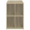 vidaXL Stôl Sonoma dub 102x50x75 cm materiál na báze dreva Náhľad obrázku produktu 4