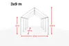TOOLPORT Hochwertiges Partyzelt 3x9 m Pavillon Zelt PE Produktbild-Vorschau 5