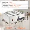 VEVOR Edelstahl Buffetwärmer Speisewärmer 1500 W, 6 x 5 L Produktbild-Vorschau 8