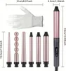 6 in 1 Lockenstab Set mit 5 Fässer und LED-Anzeige, 3 Produktbild-Vorschau 3