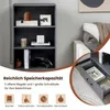 Libreria COSTWAY 120 cm con cassetti, scaffale in legno a 4 Anteprima dell’immagine prodotto 2