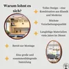 STOLARNIA PIKA Nástenné zrkadlo s dreveným rámom (∅80 cm) – Náhľad obrázku produktu 5