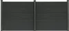 HOME DELUXE WPC Sichtschutzzaun CALLADO - 2 x Element + 3 x Produktbild-Vorschau 1