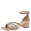 s.Oliver Damen Sandalette Sandale Strass Metallic Karree Produktbild-Vorschau 13