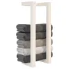 vidaXL Portasciugamani bianco 23x18x60 cm in legno di pino Anteprima dell’immagine prodotto 4