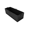 A black rectangular planter box with handles on the sides, shown from a slightly elevated angle against a white background. Produktbild-Vorschau