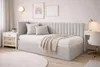 Postel Bett Bubu, 120x200 cm, čalouněná postel s kovovým Náhled obrázku produktu 1